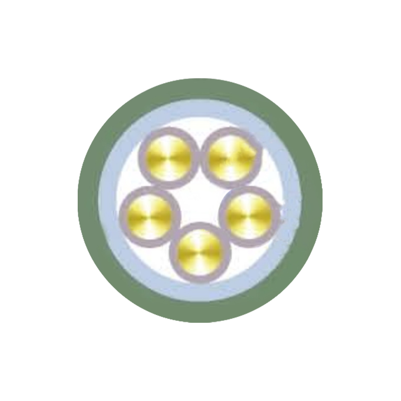 Pevný kabel s pryžovou izolací se jmenovitým napětím do 450/750 V včetně