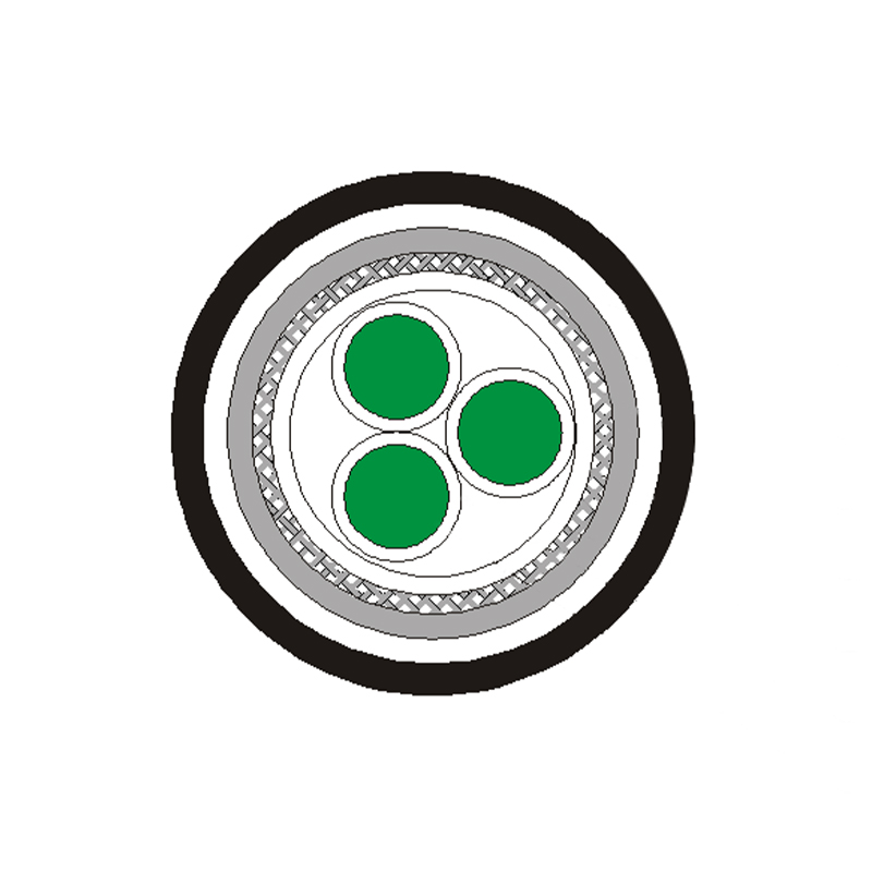 Jmenovité napětí řídicího kabelu odolného vůči vysoké teplotě do 0,6/1 kV včetně