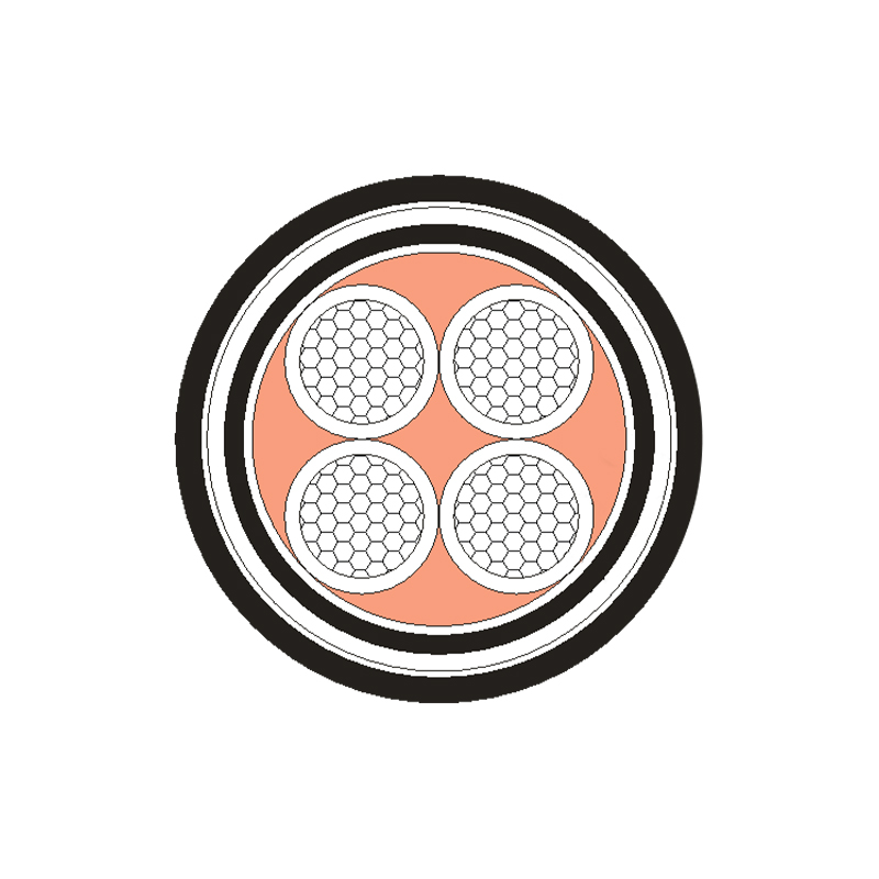 XLPE/PVC izolovaný napájecí kabel pro jmenovité napětí 0,6/1kV